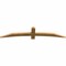 Ekena Millwork Bellingham Rough Sawn Timber Gable Bracket, Western Red Cedar, 72"W x 15"H x 2"D x 4"F, 5/12 Pitch GBW072X15X0204BEL00RWR - alternate 3